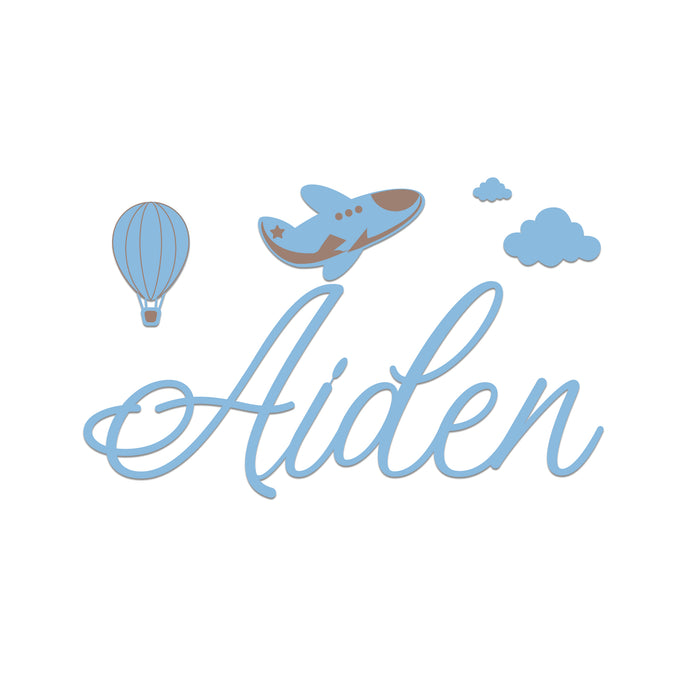 Nursery Name Sign - Flying Dream - Kids and Baby Names Nursery Wall Decor