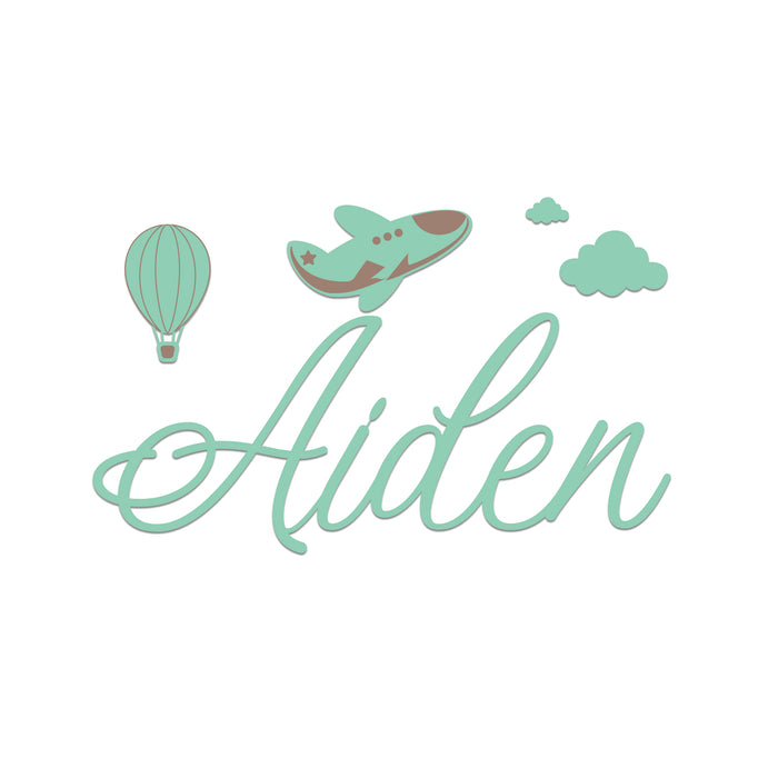 Nursery Name Sign - Flying Dream - Kids and Baby Names Nursery Wall Decor