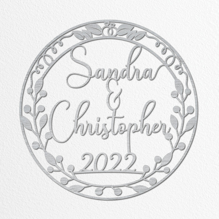 Wedding Sign -  Wooden Name Sign Custom Anniversary Sign