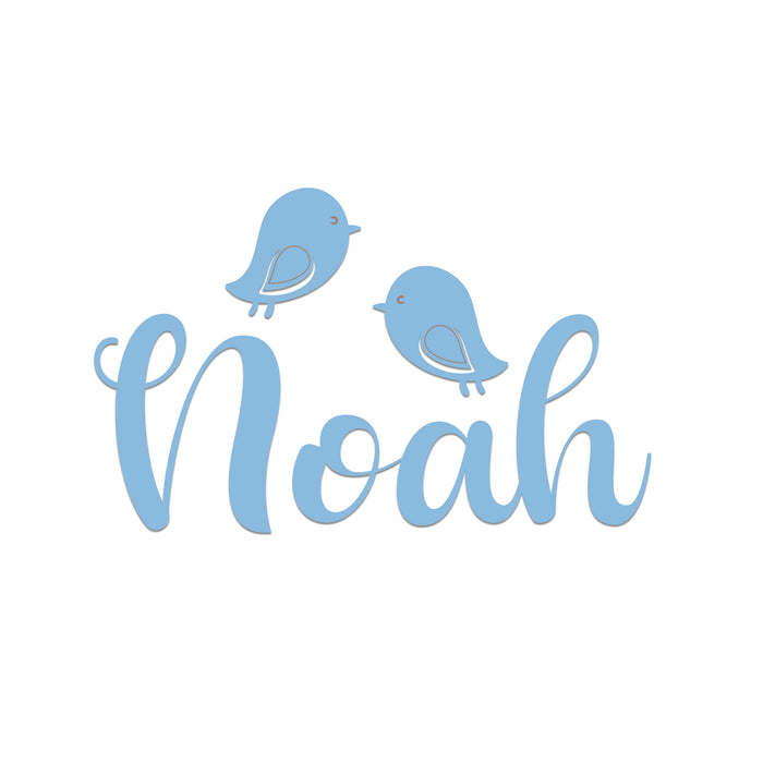 Nursery Name Sign - Birdie Birdie - Kids and Baby Names Nursery Wall Decor