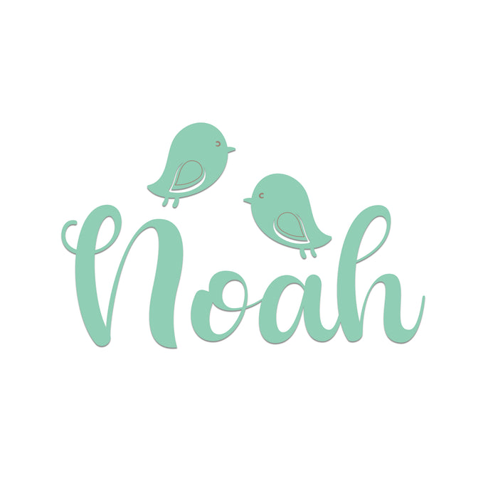 Nursery Name Sign - Birdie Birdie - Kids and Baby Names Nursery Wall Decor