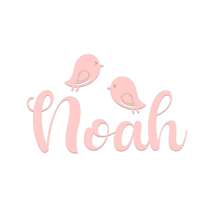 Nursery Name Sign - Birdie Birdie - Kids and Baby Names Nursery Wall Decor