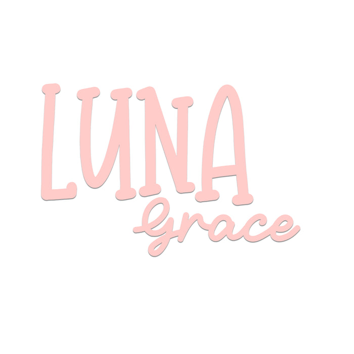 Nursery Name Sign - Graceful dream - Kids and Baby Names Nursery Wall Decor