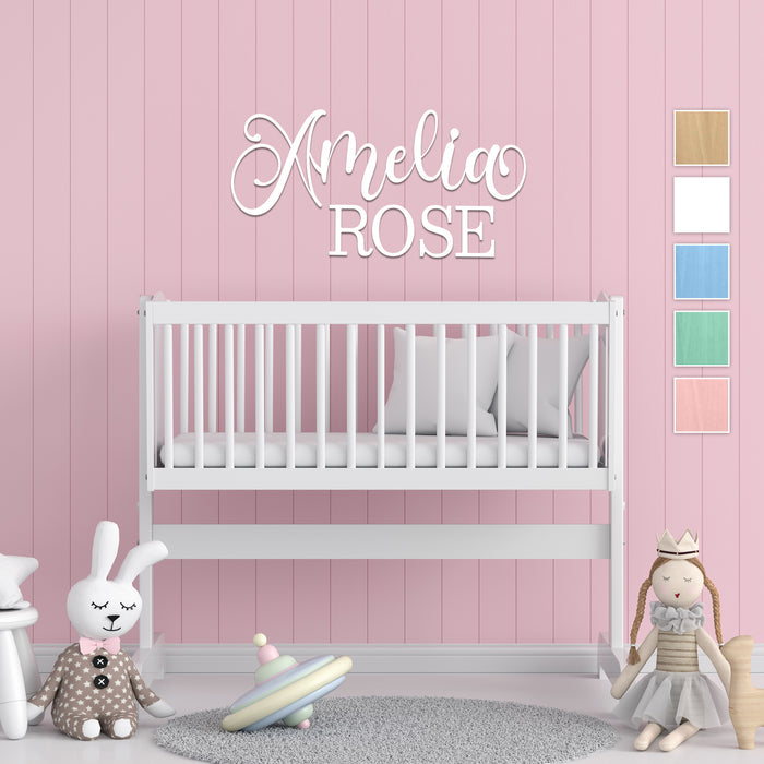 Nursery Name Sign - Dreaming of you - Kids and Baby Names Nursery Wall Decor