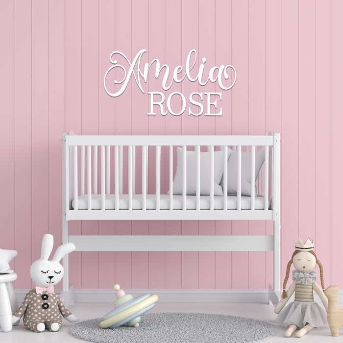 Nursery Name Sign - Dreaming of you - Kids and Baby Names Nursery Wall Decor