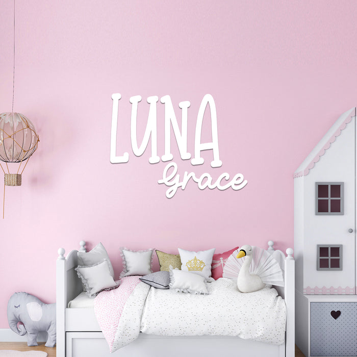 Nursery Name Sign - Graceful dream - Kids and Baby Names Nursery Wall Decor