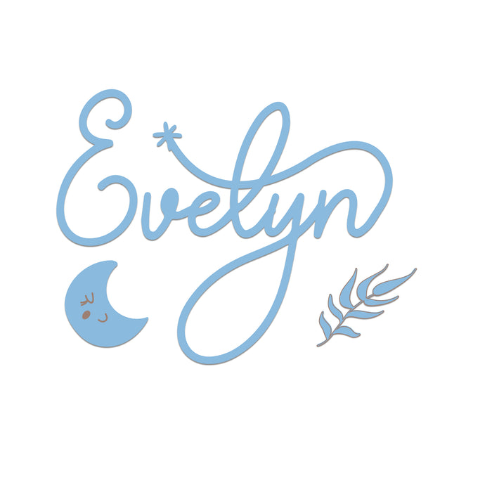Nursery Name Sign - Gentle Dream - Kids and Baby Names Nursery Wall Decor