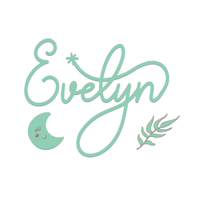 Nursery Name Sign - Gentle Dream - Kids and Baby Names Nursery Wall Decor