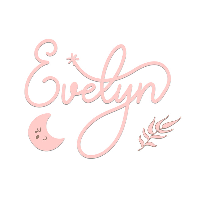 Nursery Name Sign - Gentle Dream - Kids and Baby Names Nursery Wall Decor