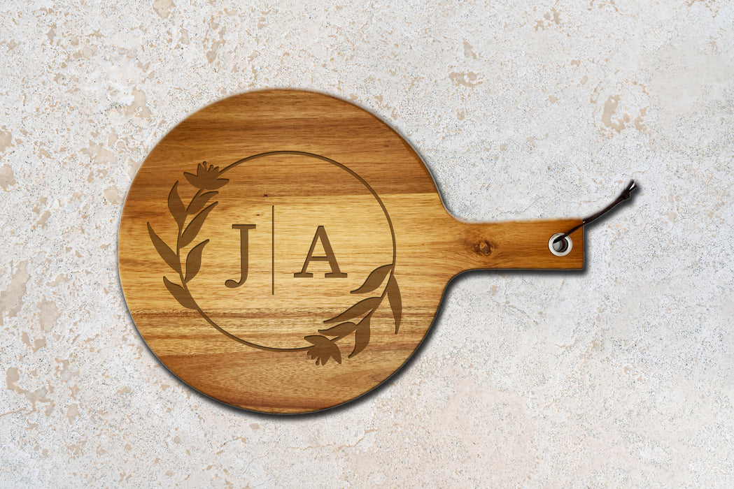 Personalized Wood Cutting Chopping Board Engraved and Monogrammed